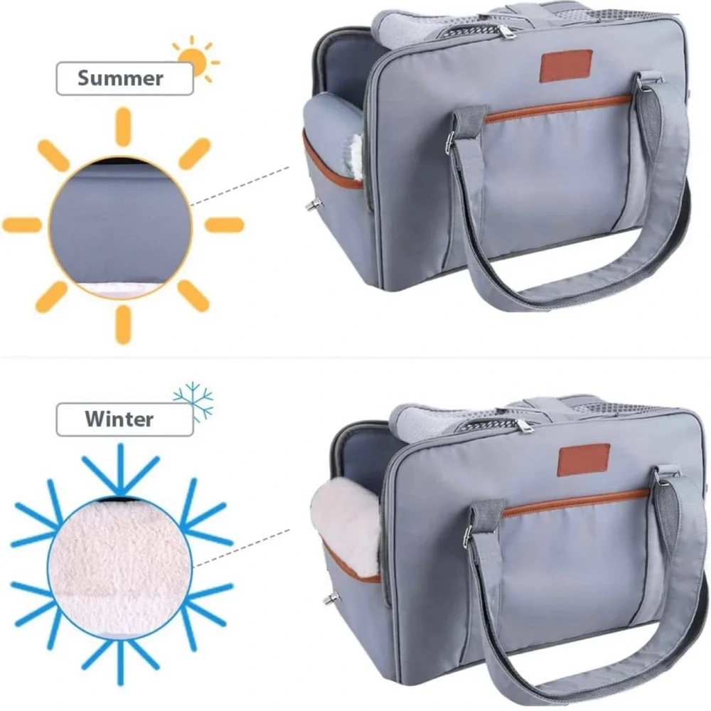 Airline Approved Luxury Soft Sided Pet Carrier Soft Sided Travel Bag Washable